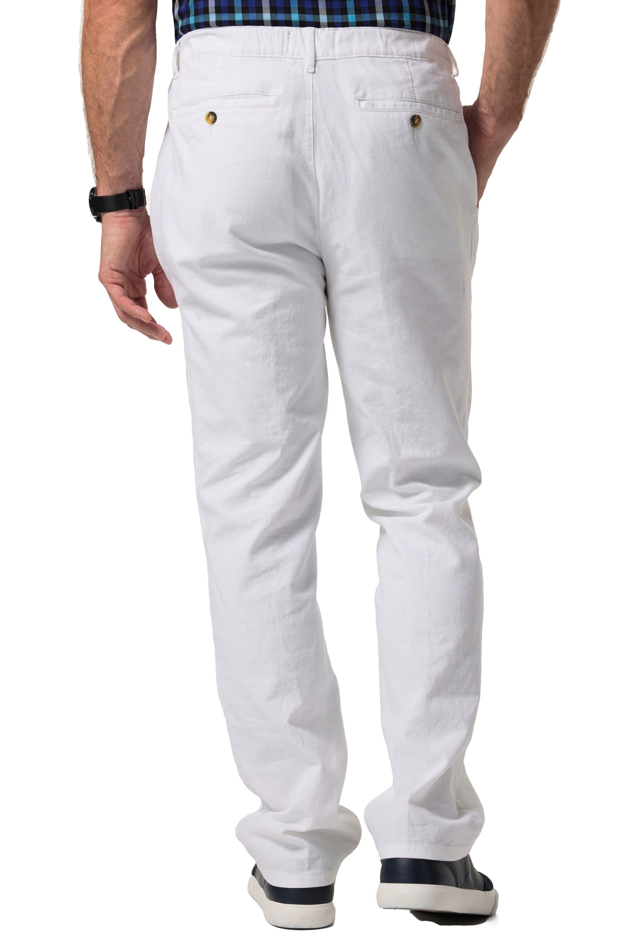 Boston Park Regular Broek in Wit