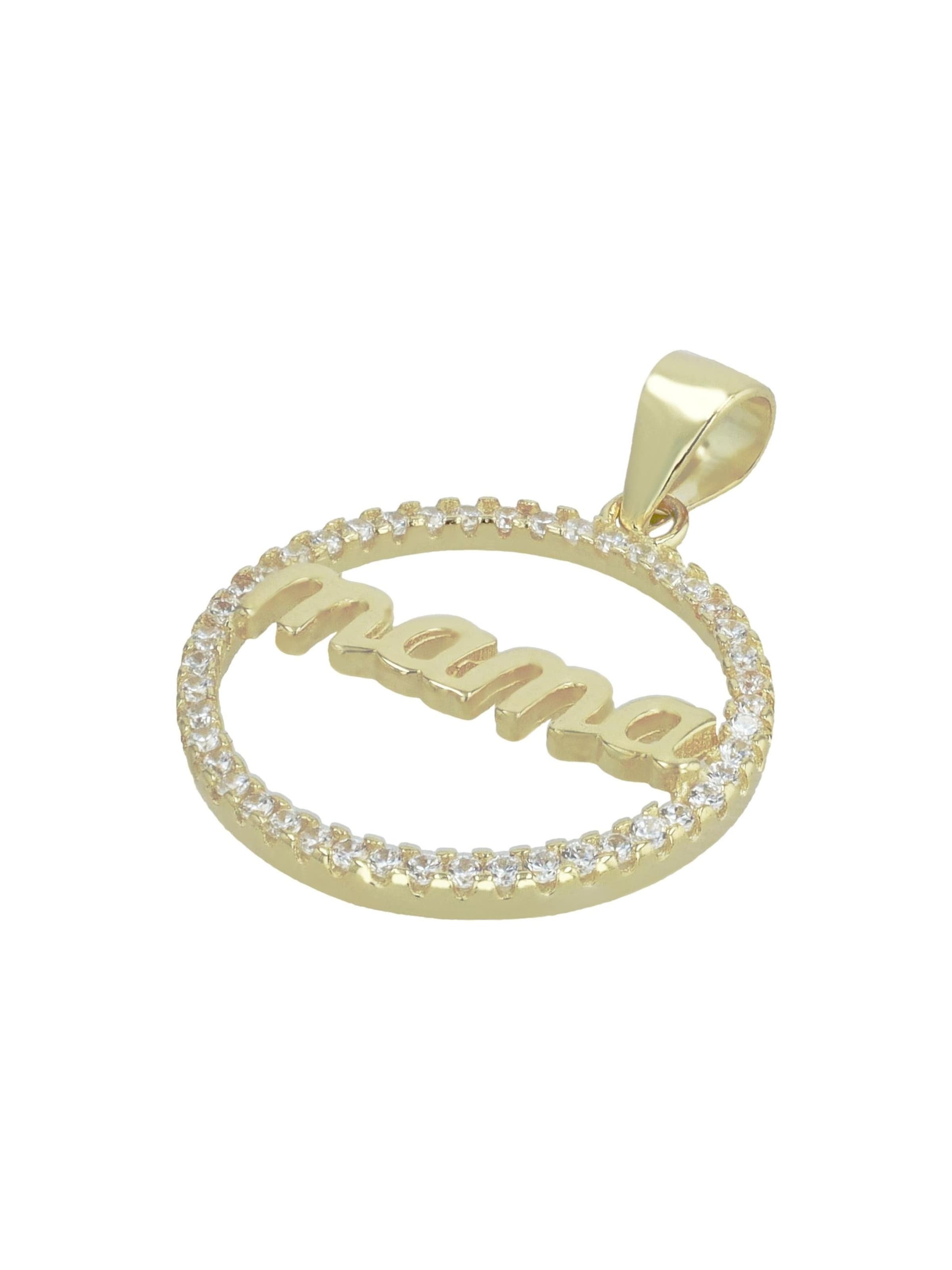 Akzent Pendant 'Shining Mom, langlebig' in Gold