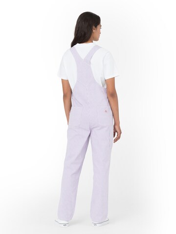DICKIES Regularen Hlače z naramnicami 'Bib' | vijolična barva