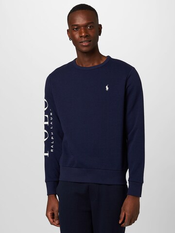 Sweat-shirt Polo Ralph Lauren en bleu : devant