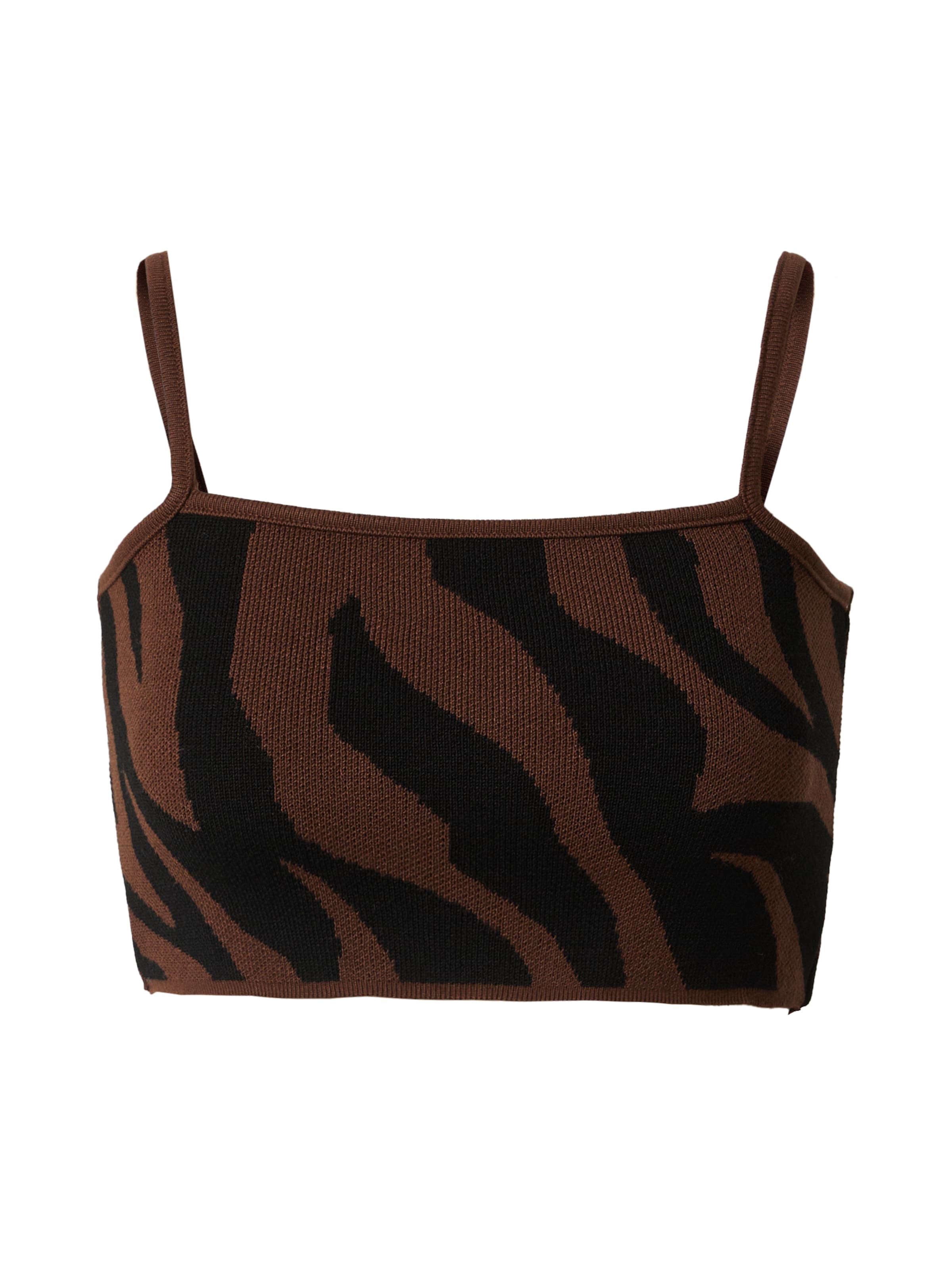 A LOT LESS Topp 'Pauline' i brun: framsida