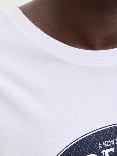 JACK & JONES Majica 'JJEDOVER DENIM' u morsko plava / bijela, Pregled proizvoda