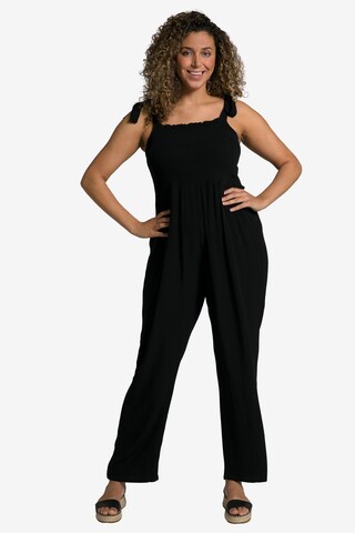 Ulla Popken Jumpsuit in Black: front