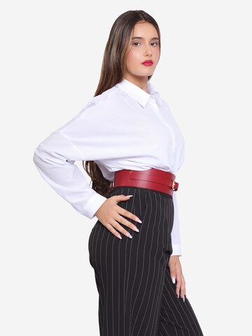 Ceinture 'Athea' Haute Cuir en rouge