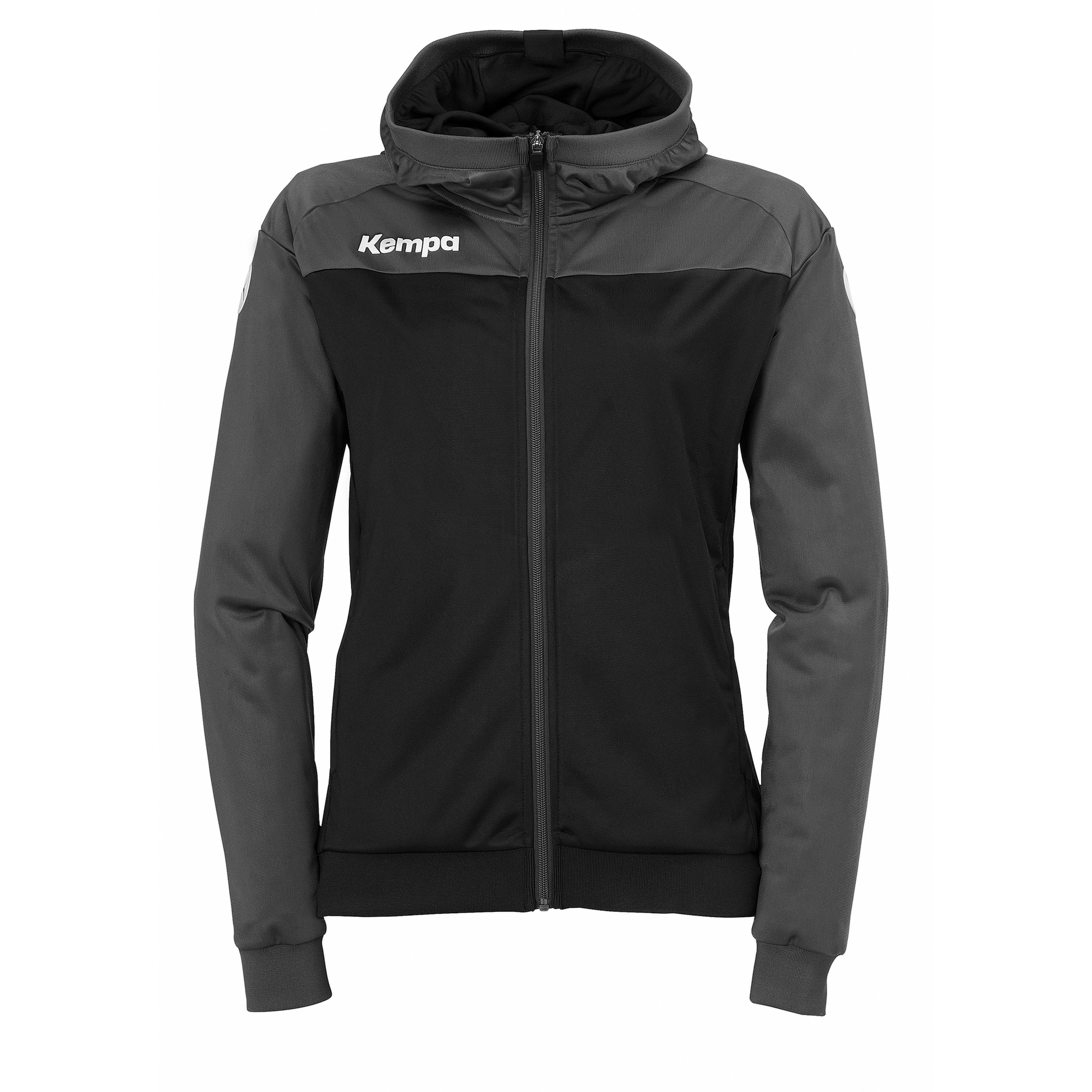KEMPA Athletic Jacket in Black: front
