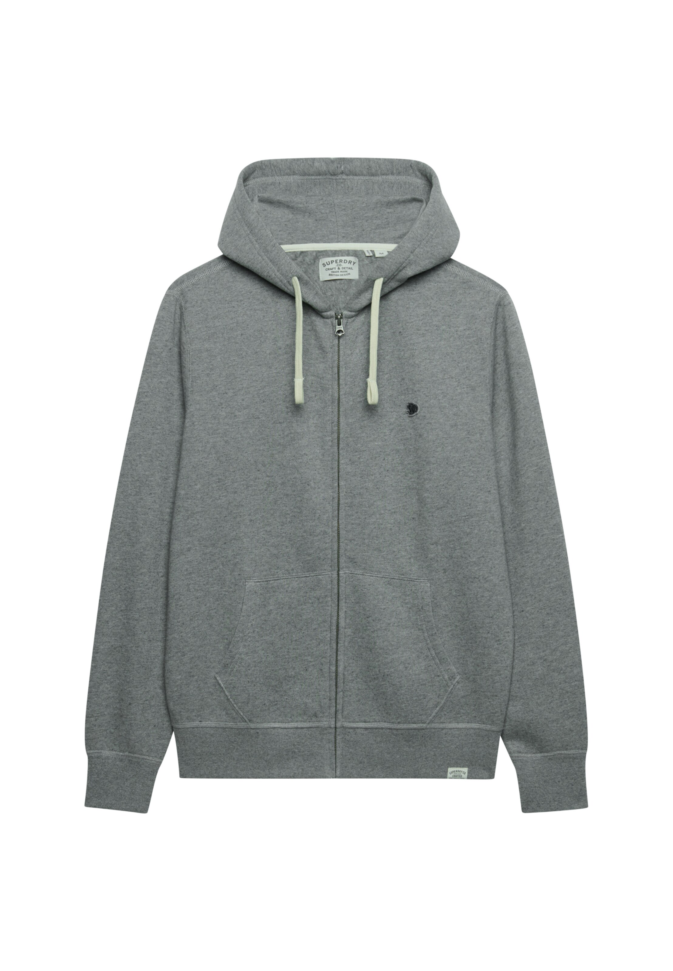 Superdry & Co Sweatvest in Grijs: voorkant