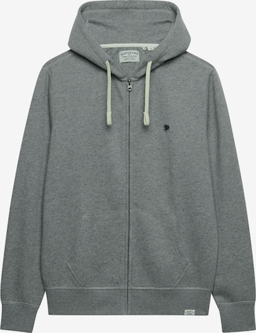 Veste de survêtement Superdry & Co en gris : devant