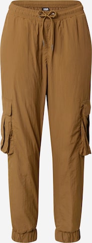 Urban Classics Cargo Pants in Brown: front