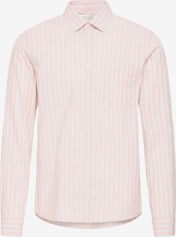 Casual Friday Langarmhemd ' CFOrlyn Striped ' in Pink: Vorderseite