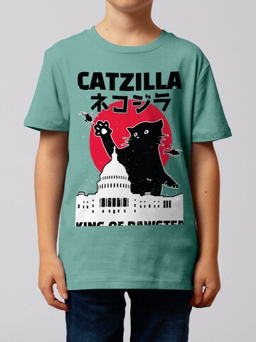 watabout.kids Shirt 'Catzilla' in Blue