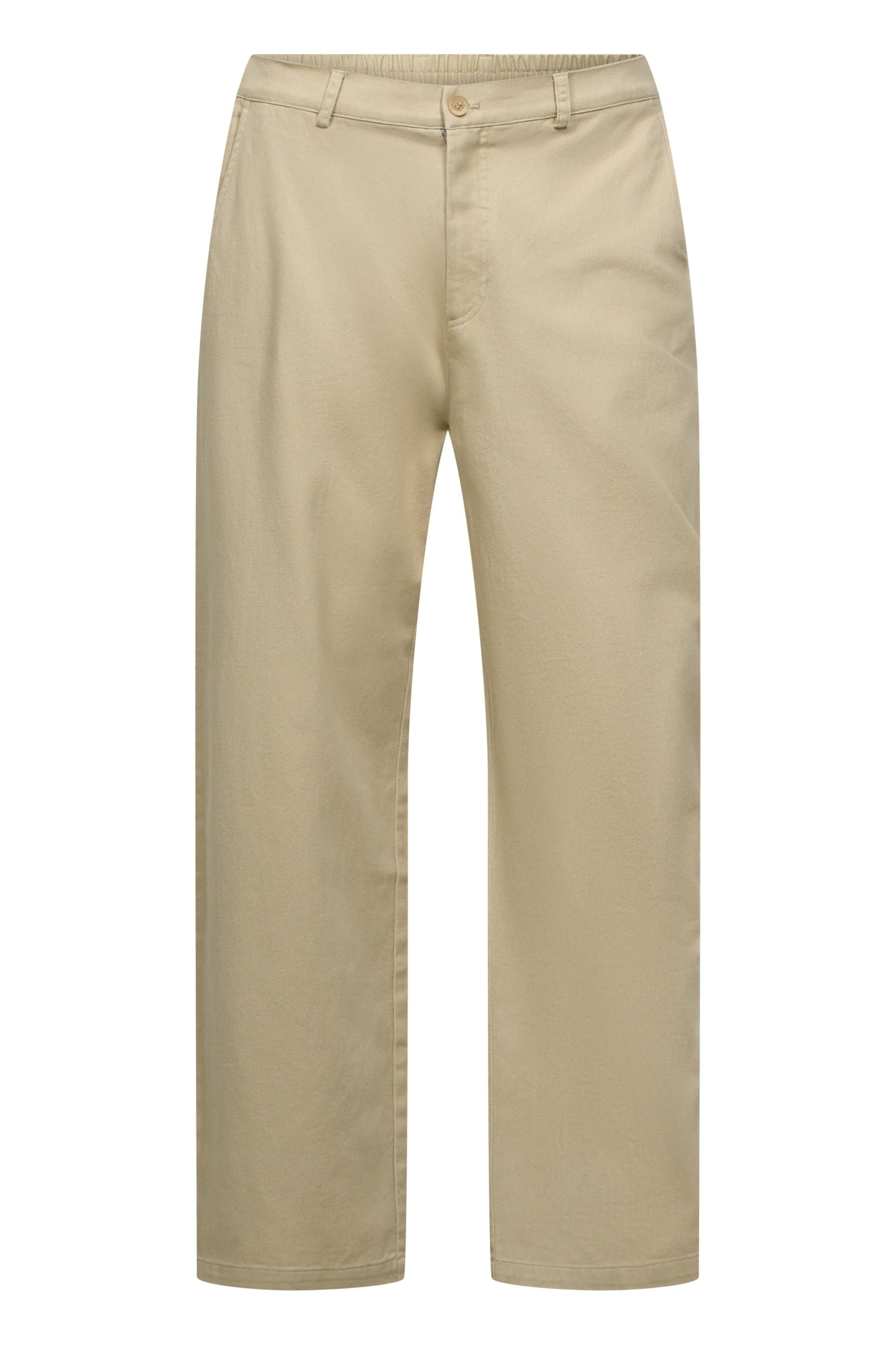 Regular Pantalon chino Salsa Jeans en beige : devant