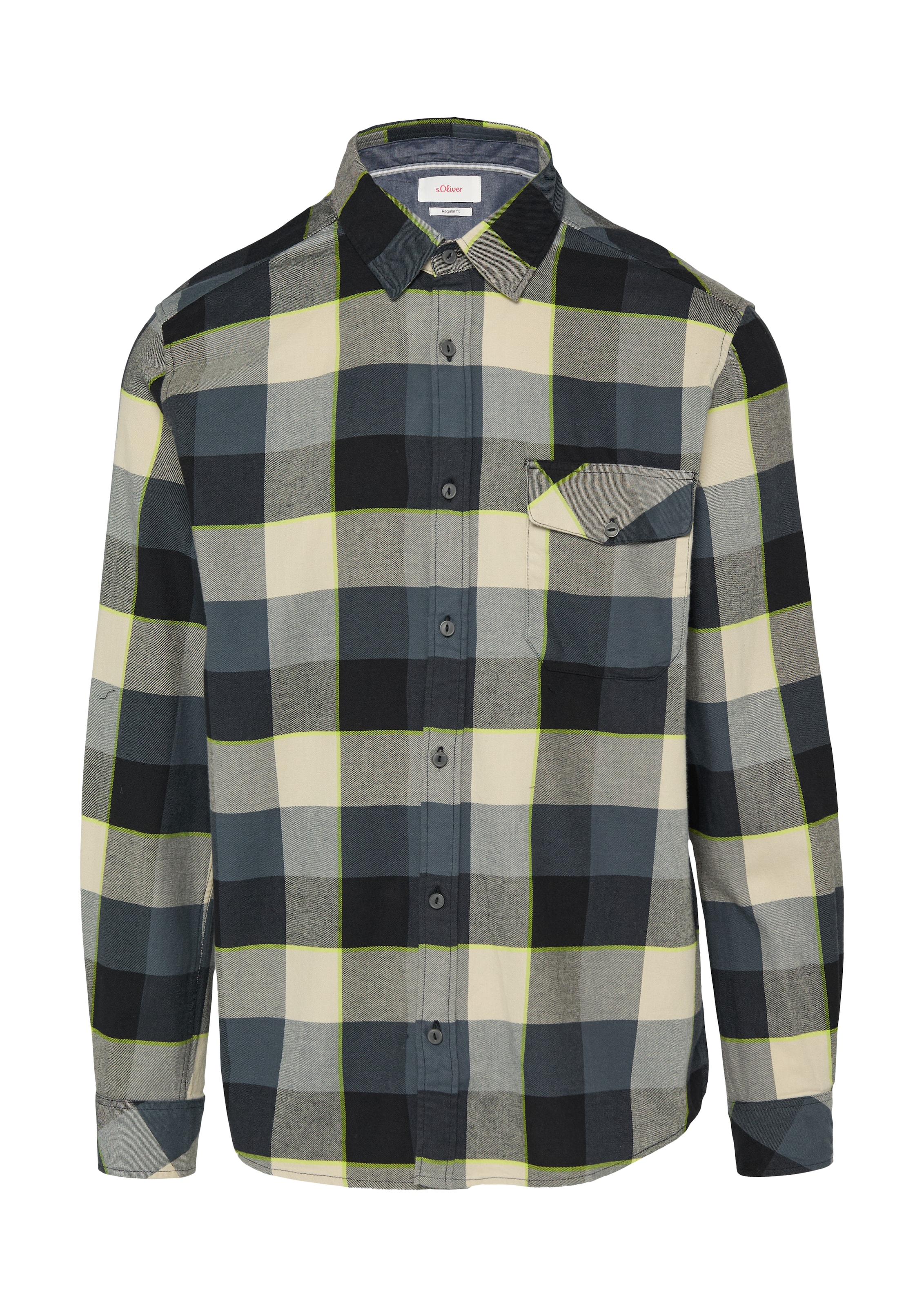 s.Oliver Overhemd in Grijs: voorkant