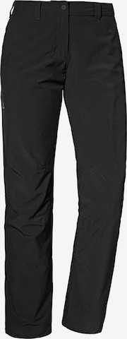 Regular Pantalon outdoor 'Engadin1' Schöffel en noir : devant