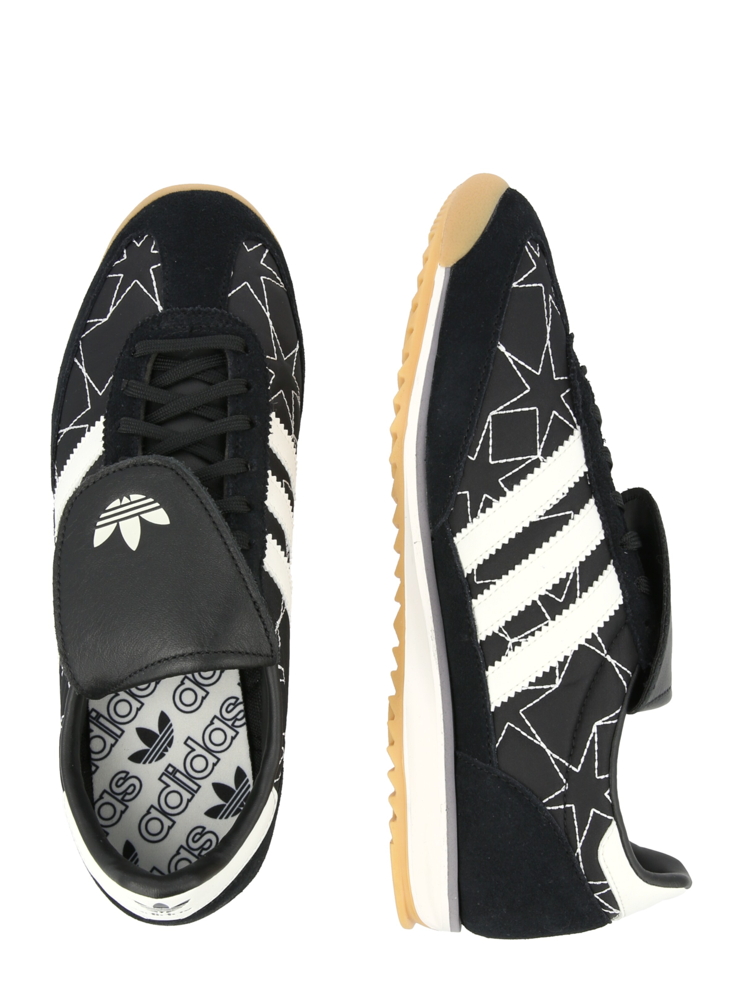 ADIDAS ORIGINALS Низкие кроссовки 'SL 72 OG' в Черный: сбоку