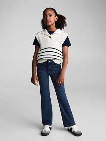 MANGO KIDS Flared Jeans in Blauw: voorkant