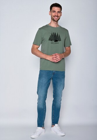 GREENBOMB Shirt 'Nature Keep' in Green