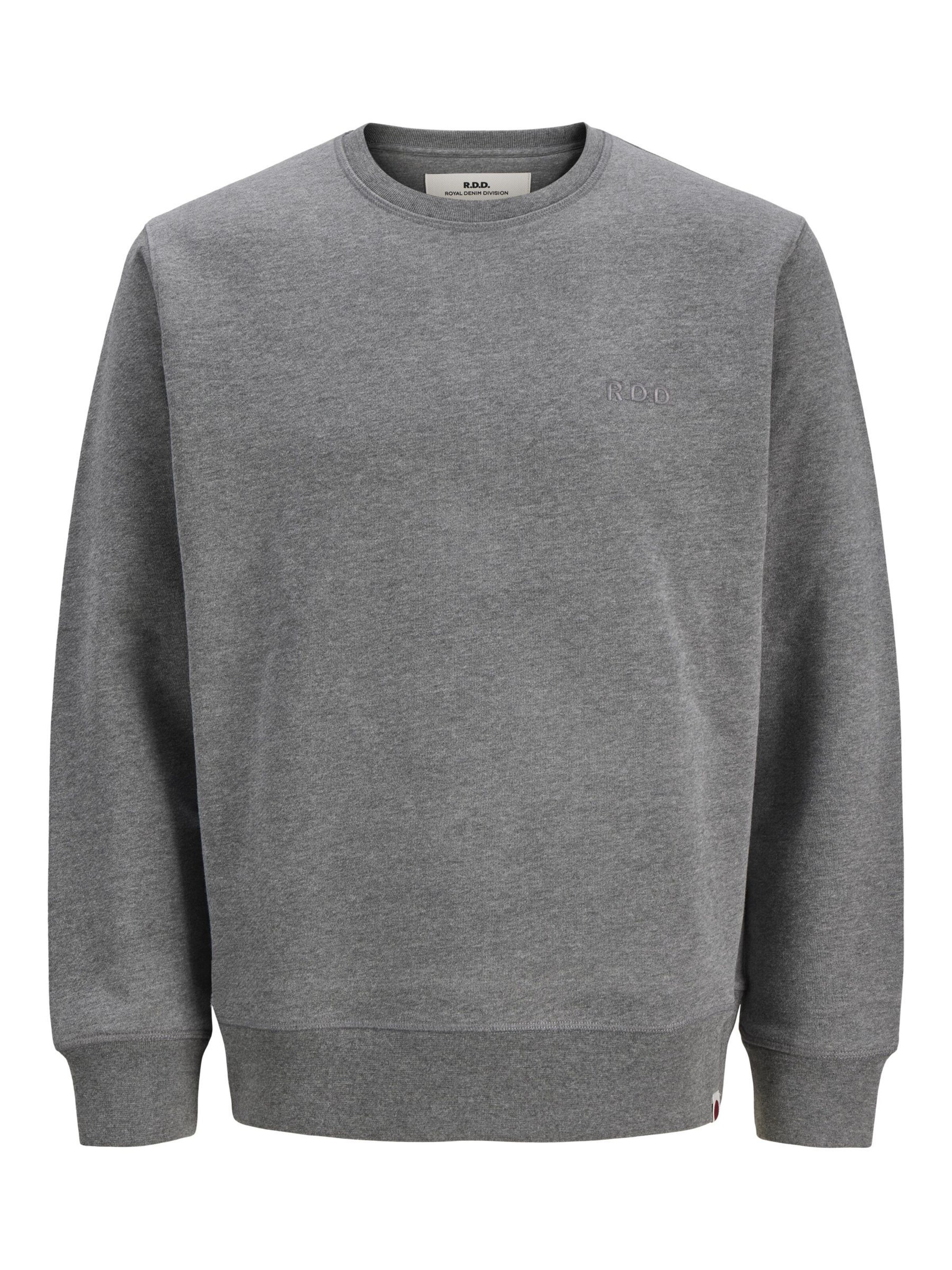 Sweat-shirt R.D.D. ROYAL DENIM DIVISION en gris : devant