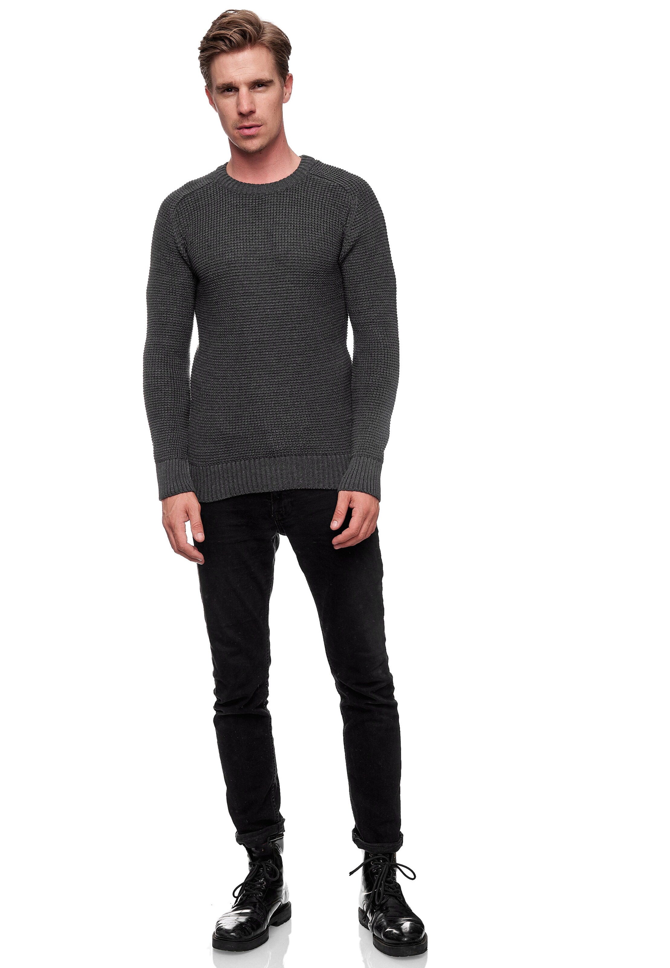 Rusty Neal Pullover in Grau