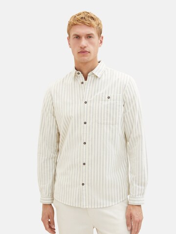 TOM TAILOR - Regular Fit Camisa em branco: frente