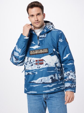 Veste mi-saison 'RAINFOREST' NAPAPIJRI en bleu : devant