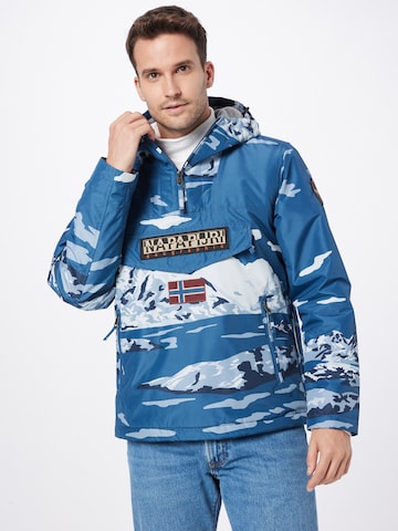 NAPAPIJRI Between-Season Jacket 'RAINFOREST' in Blue: front