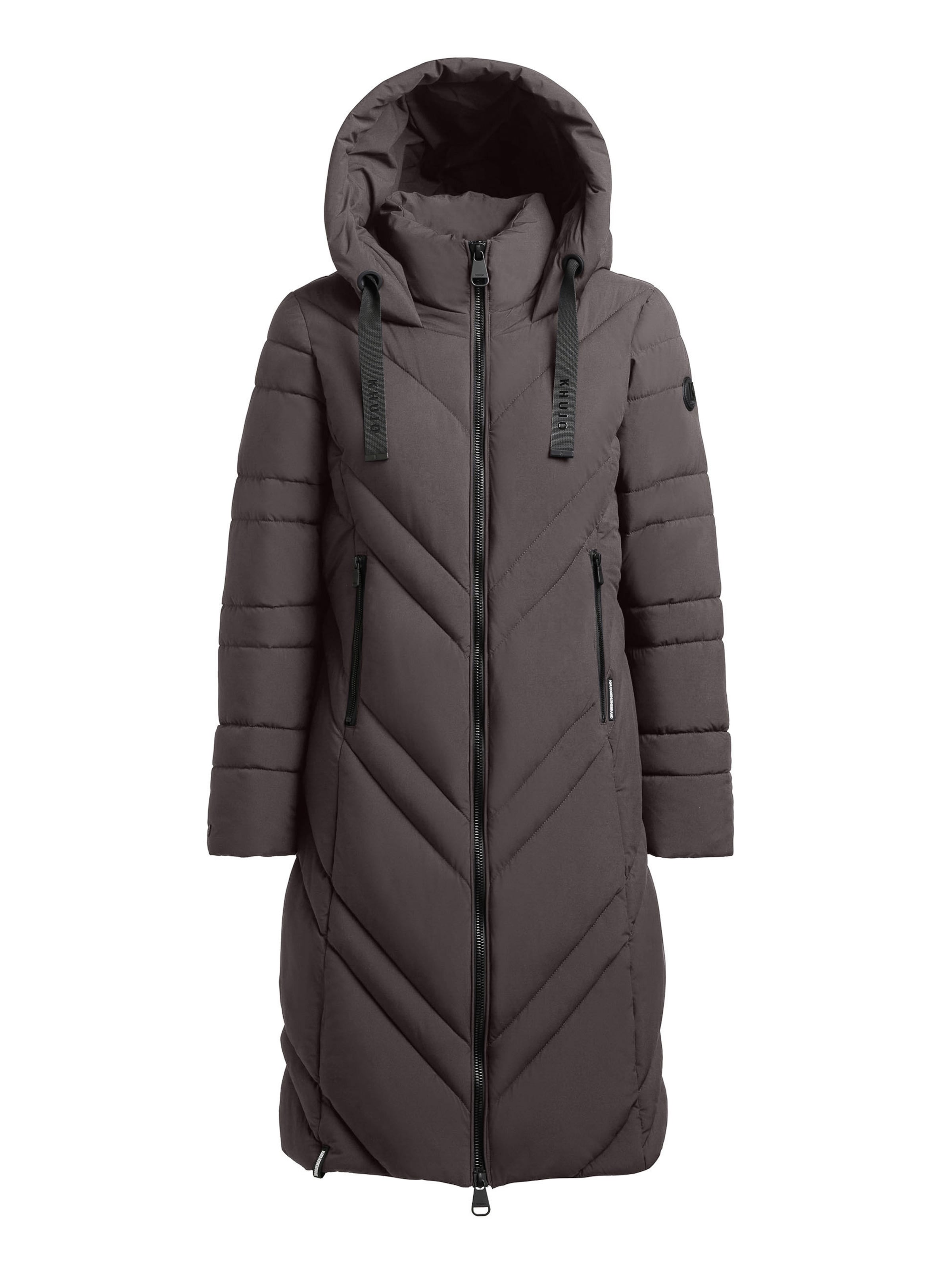 khujo Wintermantel 'Bibb' in Grijs: voorkant
