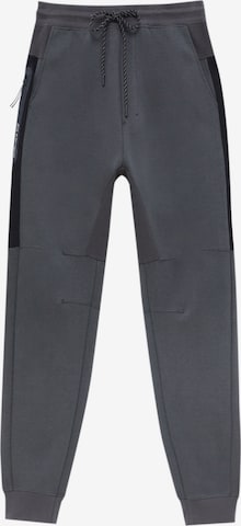 Pull&Bear Tapered Pants in Grey: front