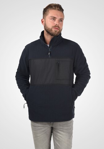 INDICODE JEANS Fleece Jacket 'Boggy' in Blue: front