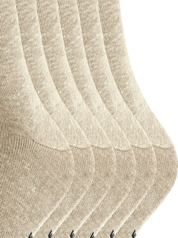 FALKE Socks 'Happy 6-Pack' in Beige