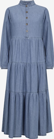 Robe Cream en bleu : devant