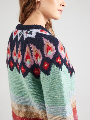 Pull-over 'NEW YORK FAIRISLE' WHITE STUFF en rouge