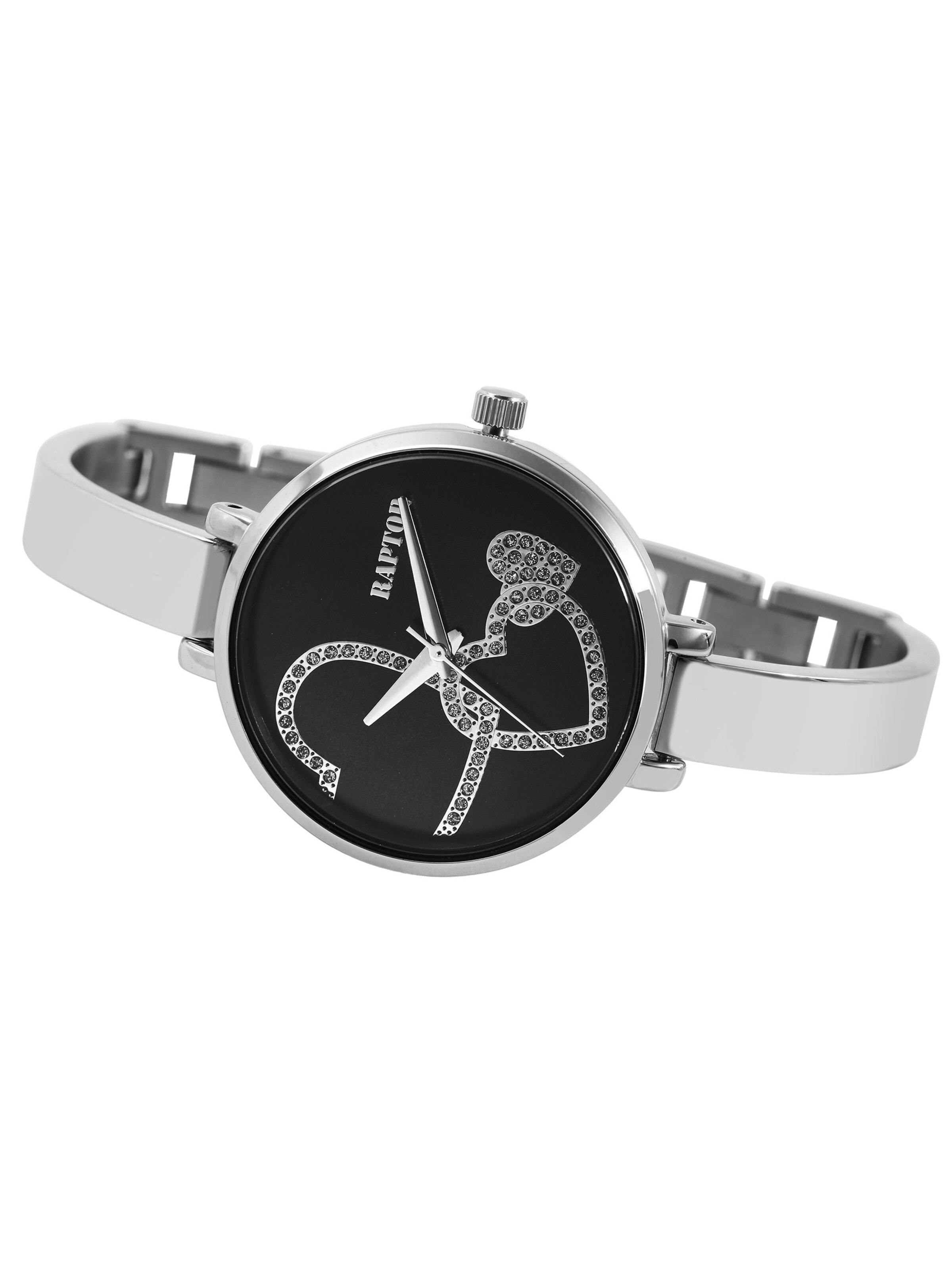 Raptor Analog Watch 'Lova, silberfarbig, 3 ATM' in Silver: front