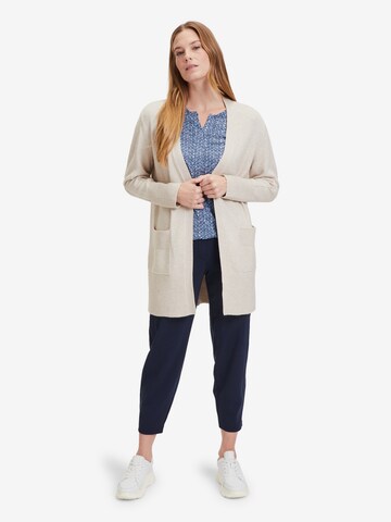 Betty & Co Casual-Strickjacke ohne Verschluss in Beige