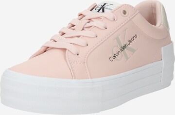 Sneaker bassa di Calvin Klein Jeans in arancione: frontale