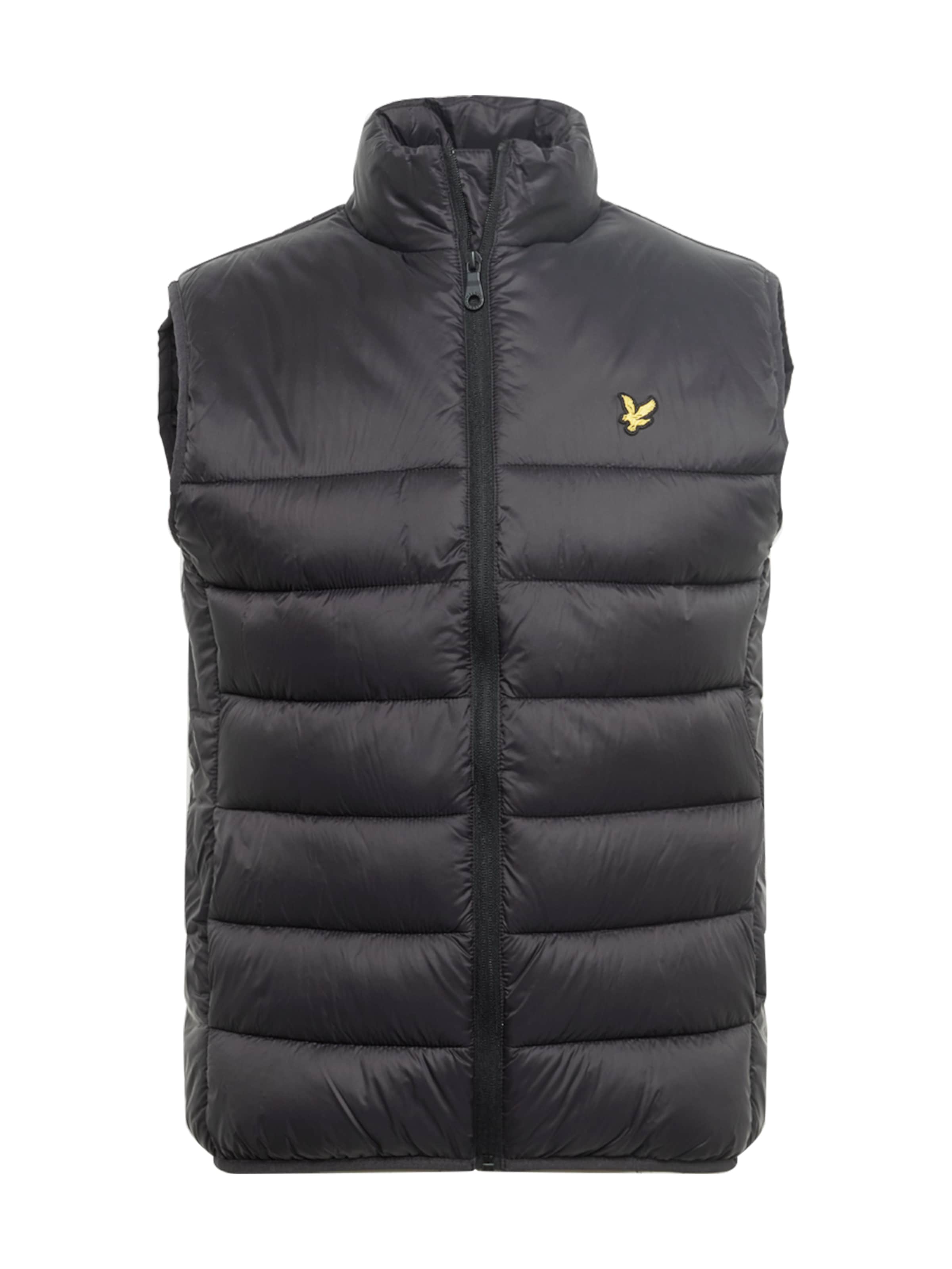 Lyle & Scott Weste in Schwarz: Vorderseite