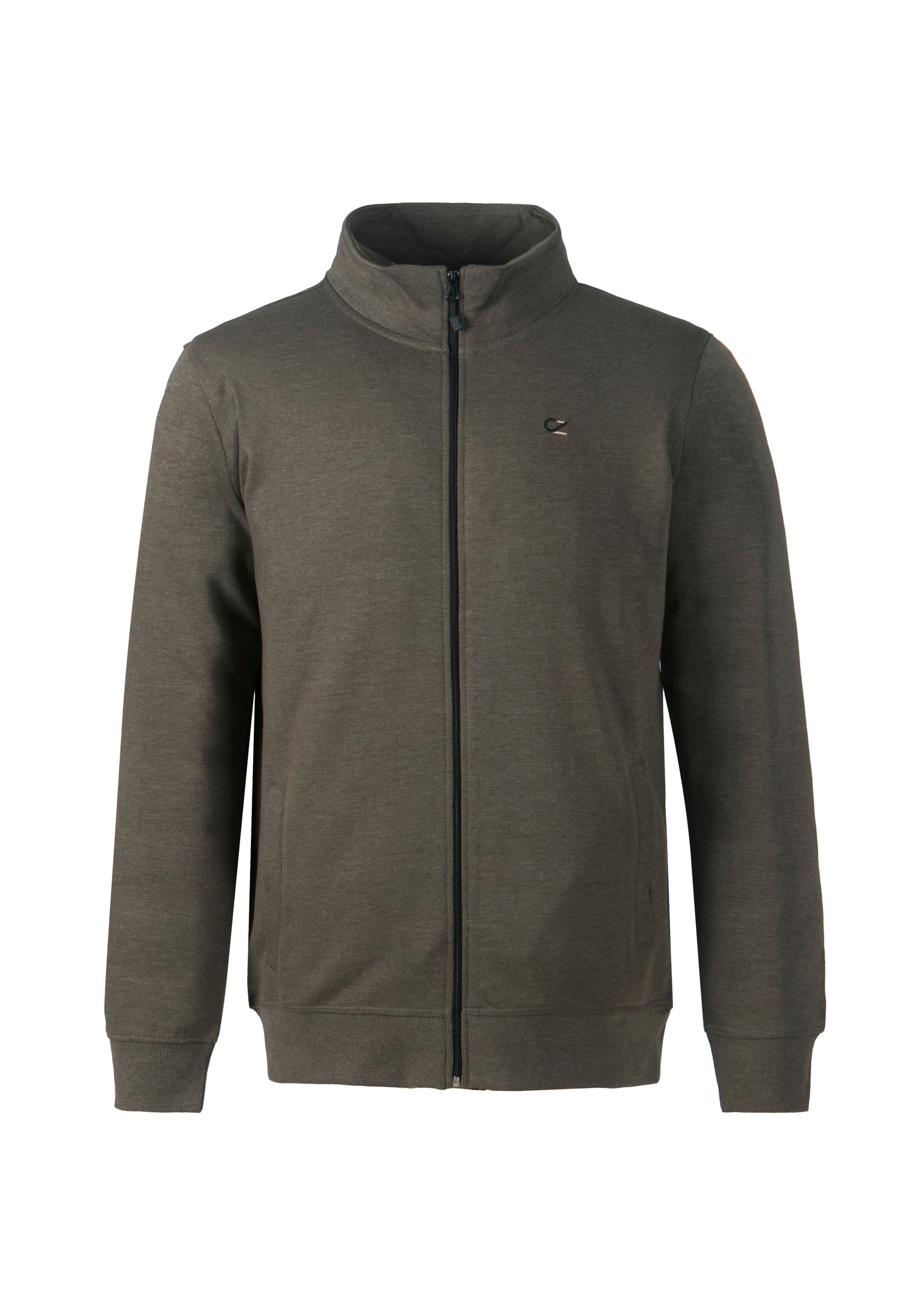 Cruz Sweatjacke 'Pitt' in Grün: Vorderseite