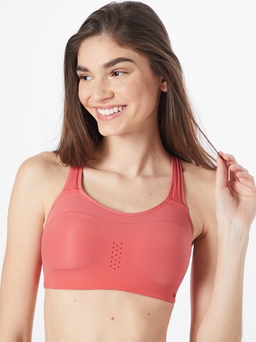 Bustier Soutien-gorge de sport 'ALPHA' NIKE en rose : devant