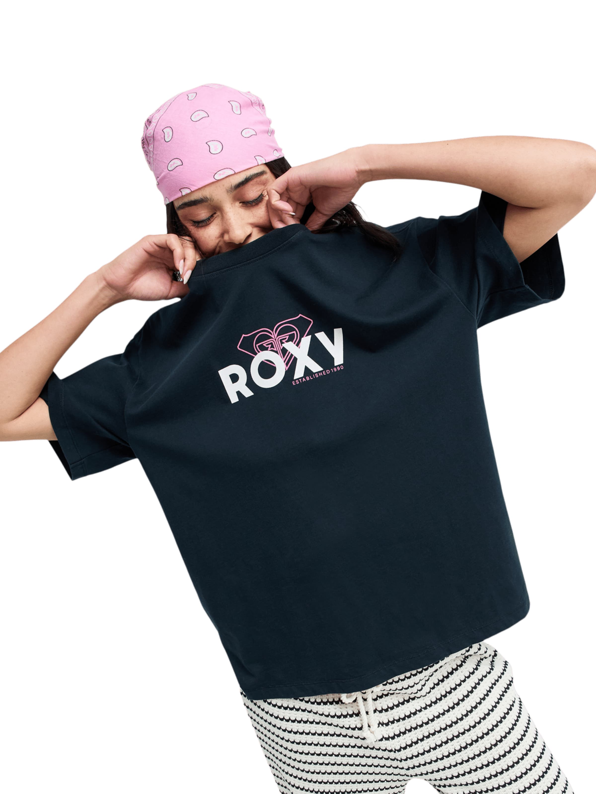 ROXY Shirt 'Hangloose Art' in Black: front