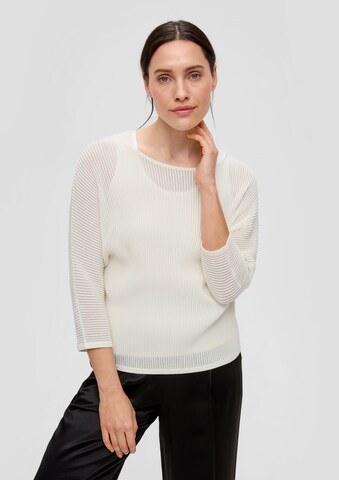 s.Oliver BLACK LABEL Sweater in Beige: front