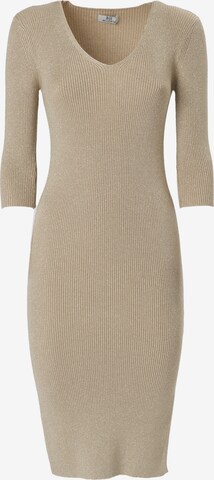 Influencer Kleid in Beige: predná strana