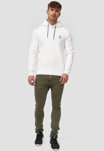 INDICODE JEANS Sweatshirt 'Longview' in White