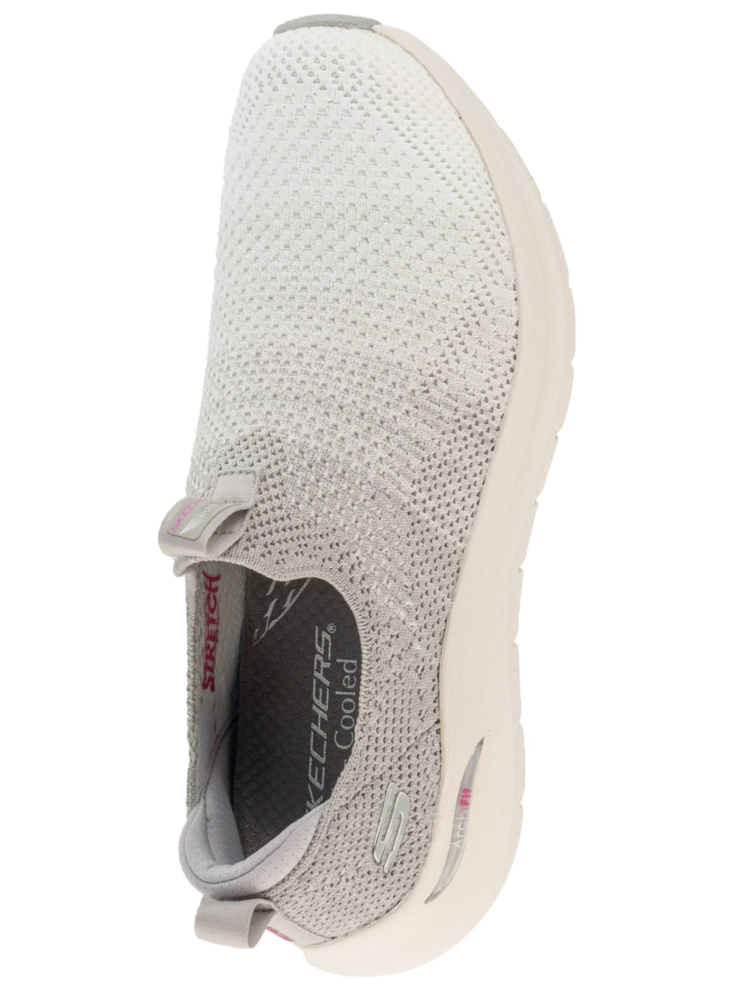 SKECHERS Hausschuh 'Damen Slipper 150055 LTGY Textil in grau' in Grau