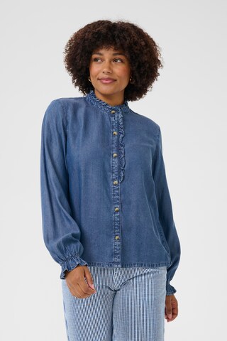 Cream Bluse 'Molly' in Blau: Vorderseite