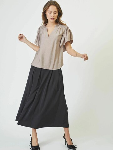 Chemisier 'Hera' co'couture en marron