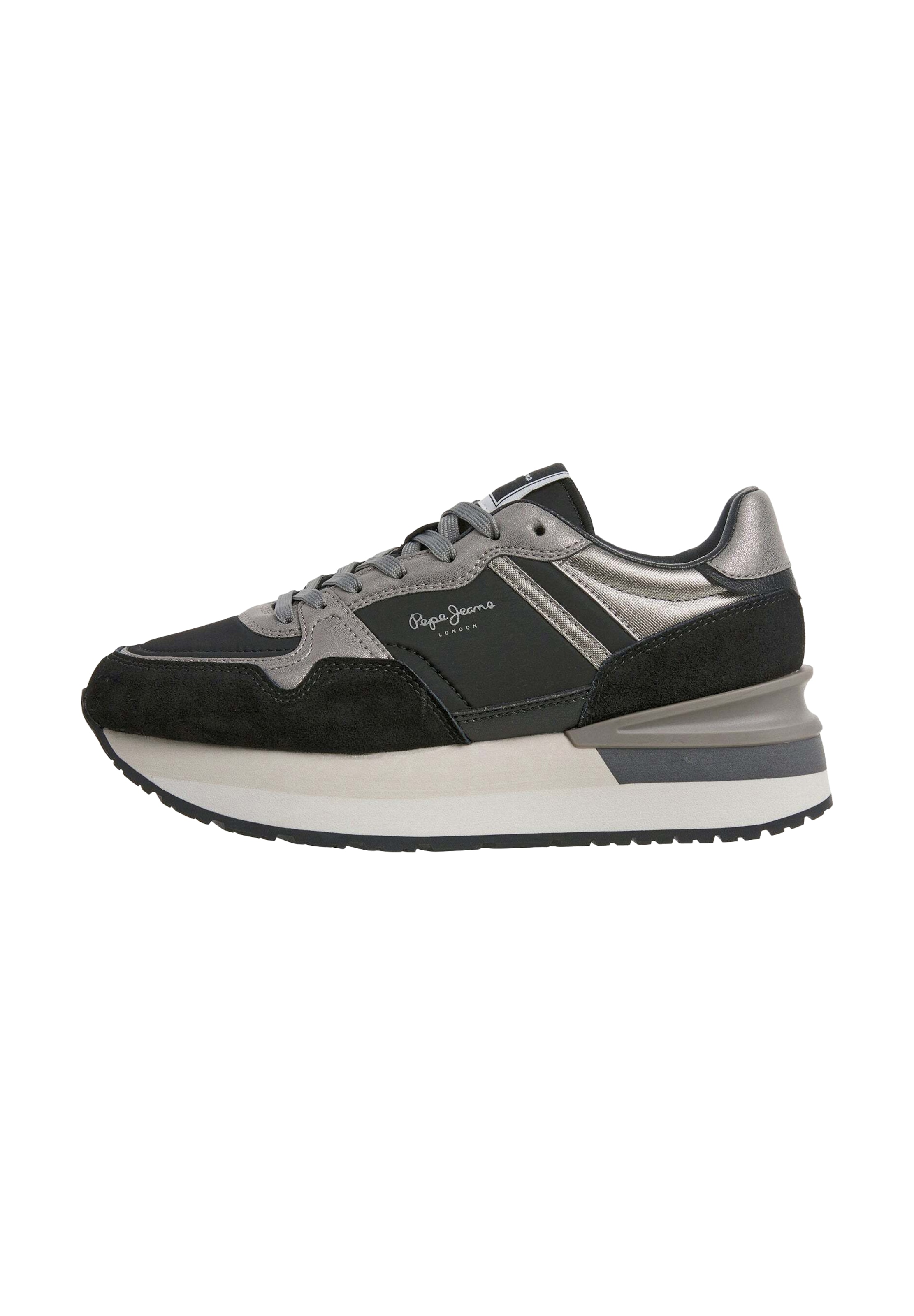 Pepe Jeans - Zapatillas deportivas bajas 'Nala Night' en negro: frente