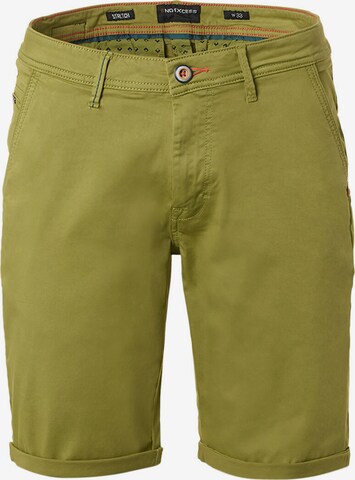 No Excess Regular Chino in Groen: voorkant