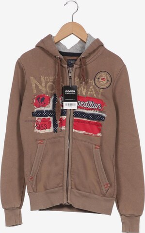 Geographical Norway Sweatshirt & Zip-Up Hoodie in XS in Brown: front