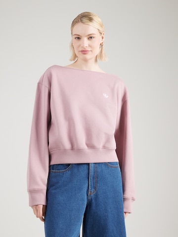 Sweat-shirt 'ESS' ADIDAS ORIGINALS en violet : devant