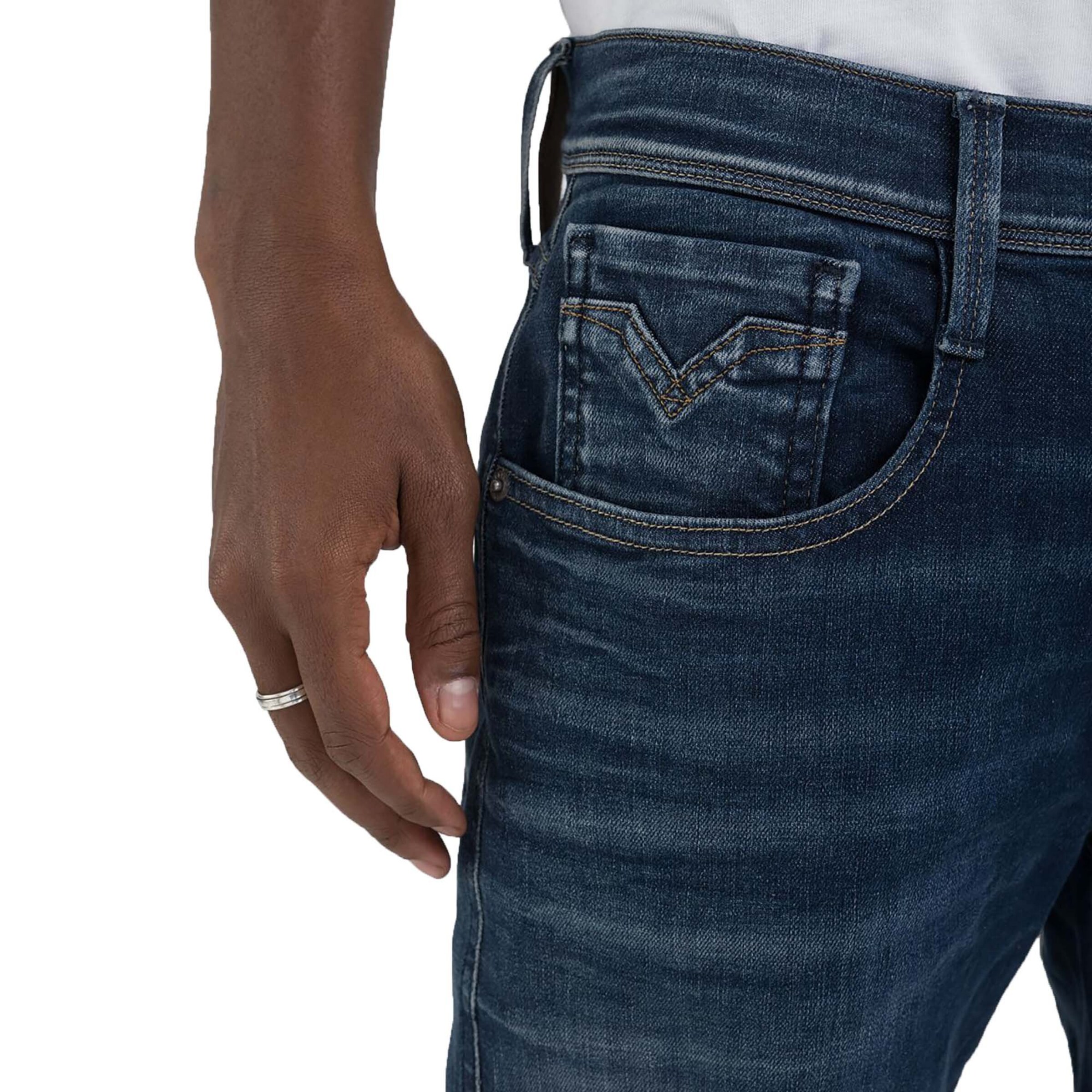 REPLAY Slimfit Jeansy w kolorze niebieski