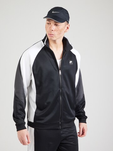 Veste de survêtement 'AIR' Nike Sportswear en noir : devant